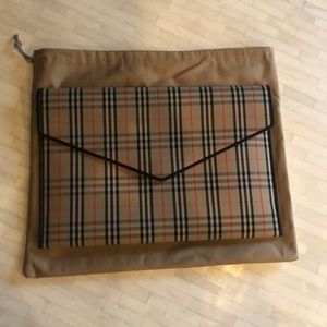 BURBERRY large 1983 check pouch